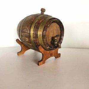 Vintage Oak Whiskey Barrel Cask